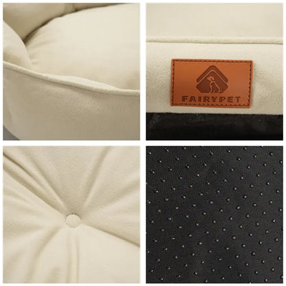 Luxurious All-Season Dog Bed: Plush Anti-Slip Sofa for Cats & Dogs – Cozy Washable Cushion with Warm Support