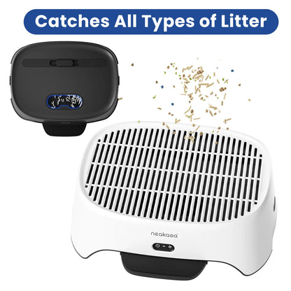 Neakasa Airstep Pet Air Purifier with Three Modes for Odor, Dust, and Pet Hair Control - Compatible with M1 Plus, M1 Lite, and Most Automatic and Traditional Litter Boxes