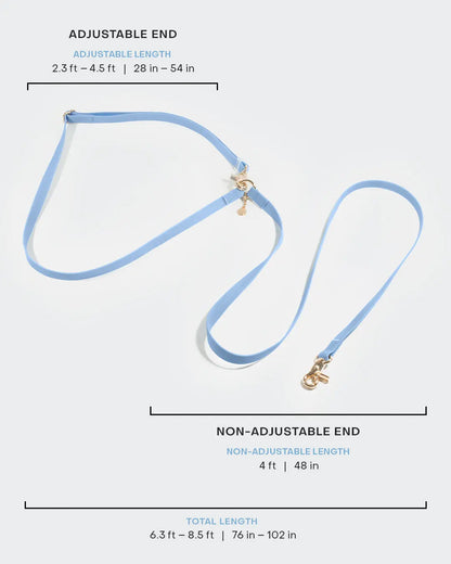4-in-1 Convertible Hands-Free Cloud Dog Leash, 8.5 Feet Long, Available in 5/8-Inch or 3/4-Inch Width
