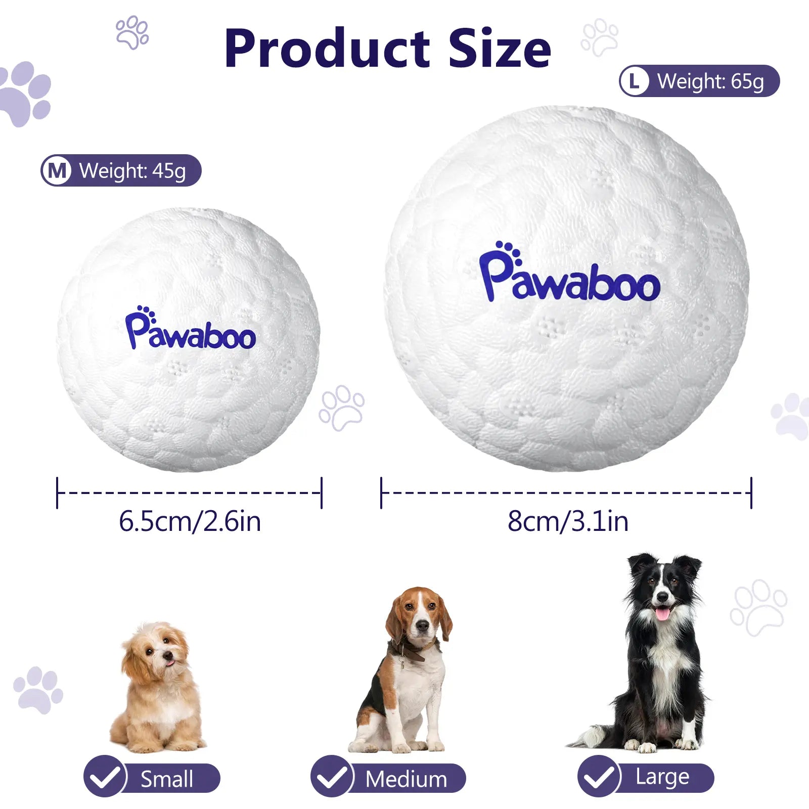 Indestructible Dog Tennis Balls for Aggressive Chewers - Interactive High Bounce Fetch Toys for Large, Medium, Small Dogs and Puppies