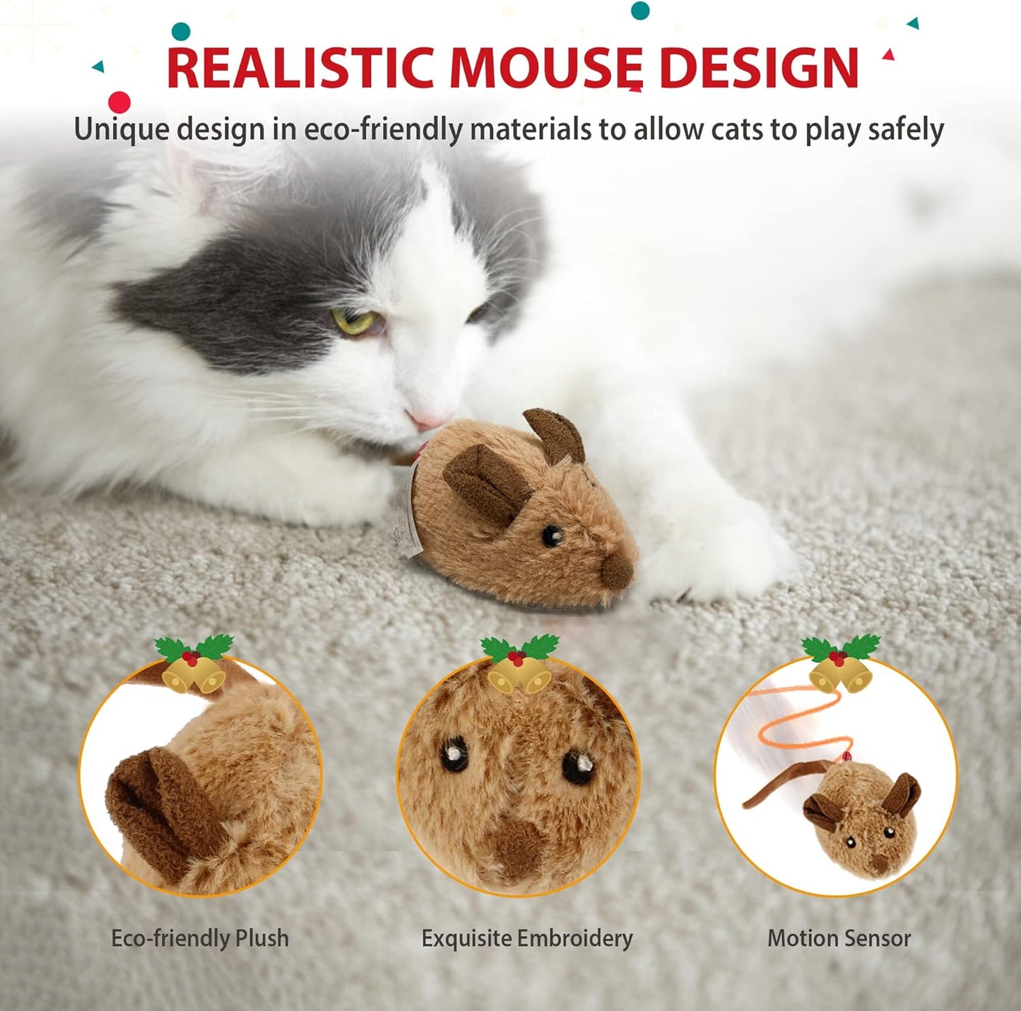 RealPets Automatic Moving Mouse Cat Toy