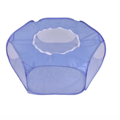 Transparent Portable Pet Playpen - Folding Tent for Dogs, Cats, Hamsters, Rabbits, and Guinea Pigs