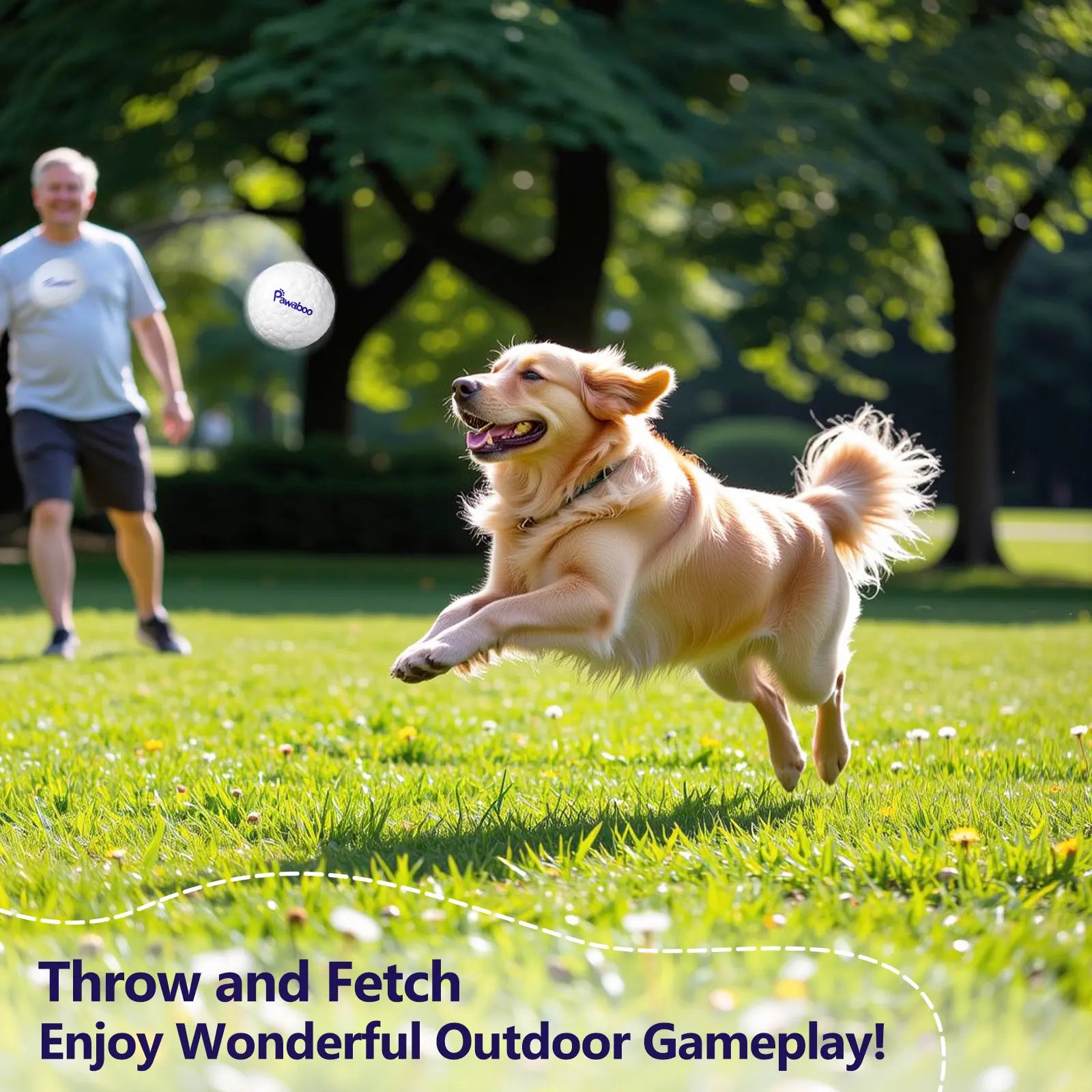 Indestructible Dog Tennis Balls for Aggressive Chewers - Interactive High Bounce Fetch Toys for Large, Medium, Small Dogs and Puppies