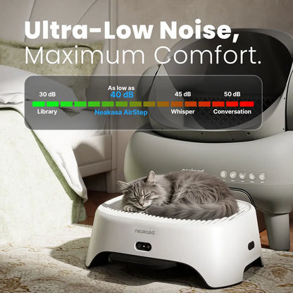 Neakasa Airstep Pet Air Purifier with Three Modes for Odor, Dust, and Pet Hair Control - Compatible with M1 Plus, M1 Lite, and Most Automatic and Traditional Litter Boxes