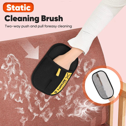 Electrostatic Reusable Pet Hair Removal Gloves for Efficient Cleaning of Furniture, Carpets, and Car Interiors