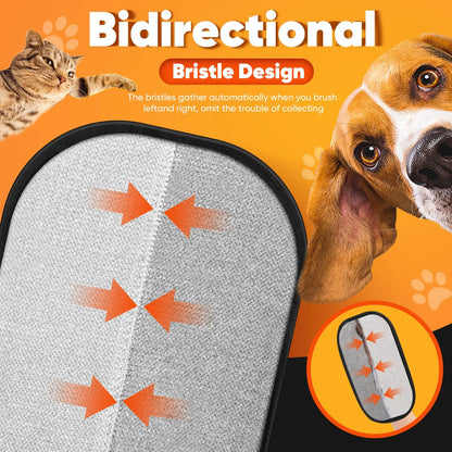 Electrostatic Reusable Pet Hair Removal Gloves for Efficient Cleaning of Furniture, Carpets, and Car Interiors