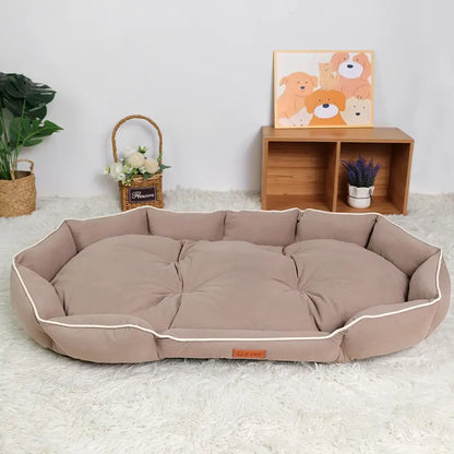 Luxurious All-Season Dog Bed: Plush Anti-Slip Sofa for Cats & Dogs – Cozy Washable Cushion with Warm Support