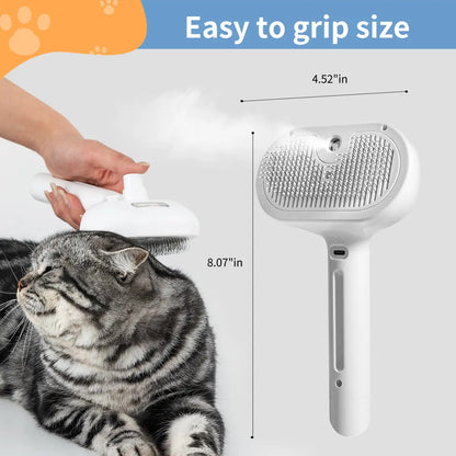 Pet Hair Removal Comb with Shedding Button - 1-Piece Brush for Cats and Dogs, Ideal for Grooming and Massage