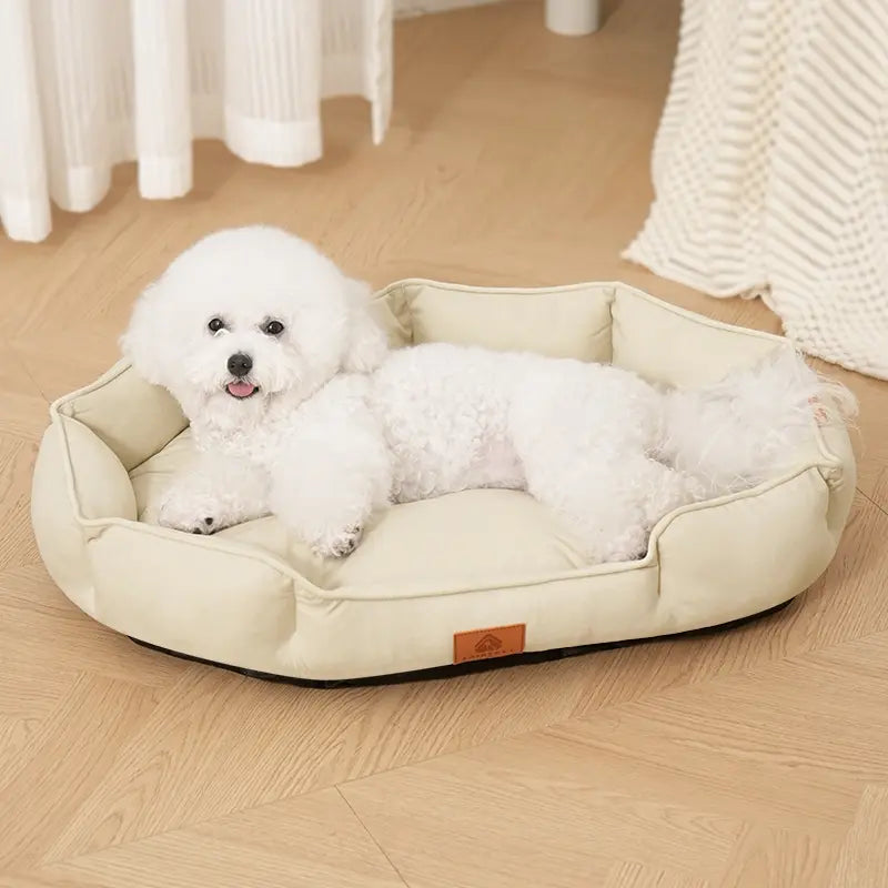 Luxurious All-Season Dog Bed: Plush Anti-Slip Sofa for Cats & Dogs – Cozy Washable Cushion with Warm Support